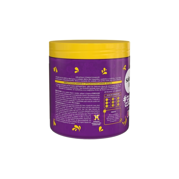 Kit Cheirinho de Açaí com Creme para Pentear e Gelatina #todecacho Kids - Imagem 4