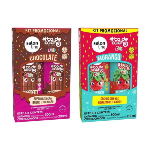 Kit Shampoo + Condicionador Morango e Chocolate Kids - Imagem 3