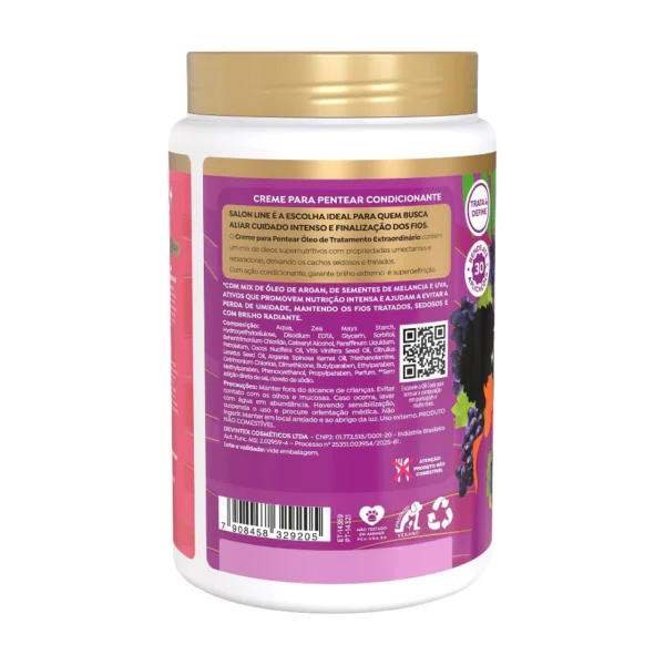 Kit Creme para Pentear Uva + Melancia com Óleo de Tratamento Multy - Imagem 2