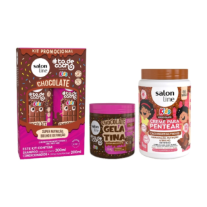 Kit Cabelinhos mais Brilhosos com Cheirinho de Chocolate