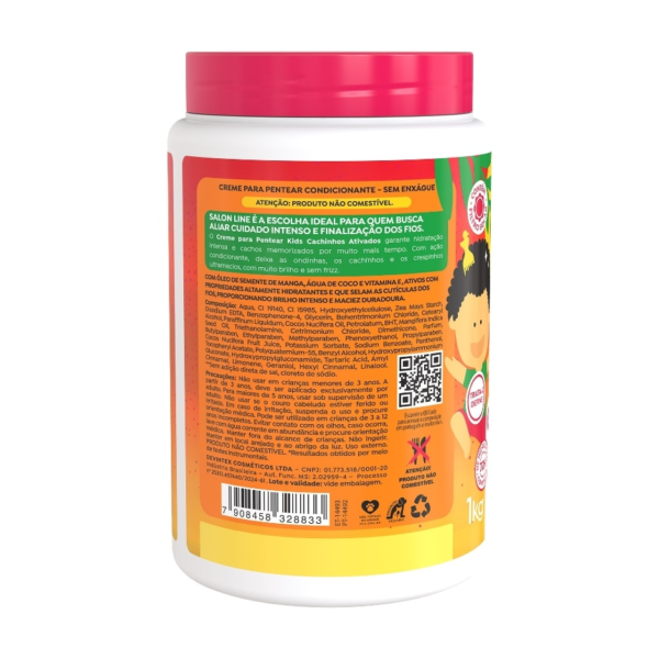 Kit Cheirinho de Manga com Creme para Pentear e Gelatina #todecacho Kids - Imagem 3